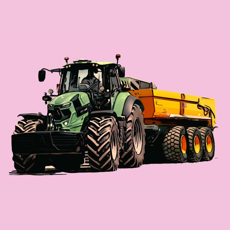 Deutz avec remorque benne