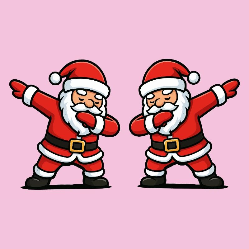 Santa Dab Tanzen Comic