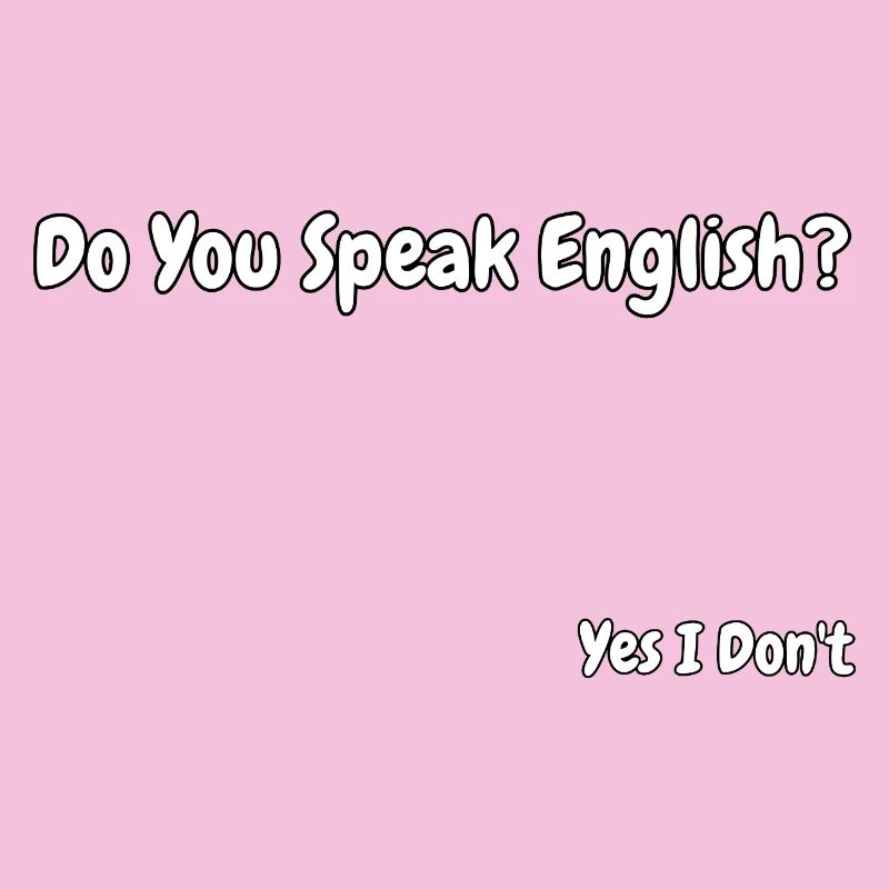 Lustiges Design eines englischsprachigen Witzes