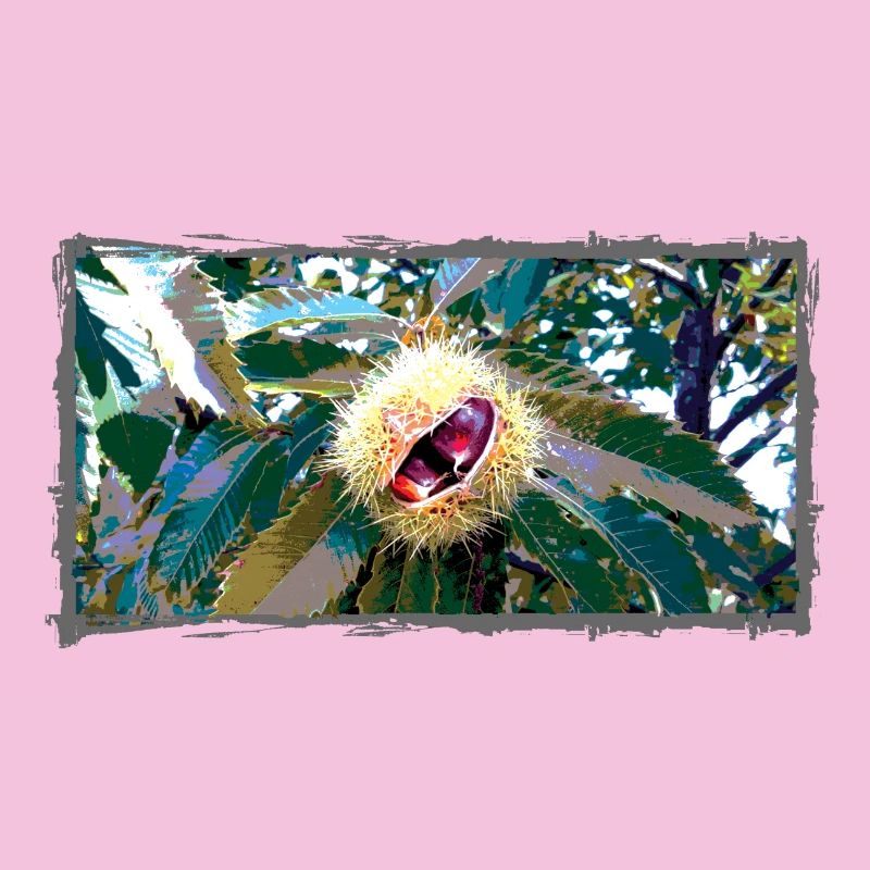Chestnut in pointed leaf design