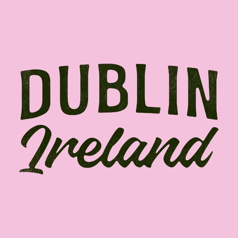 Dublin Ireland Script Typography