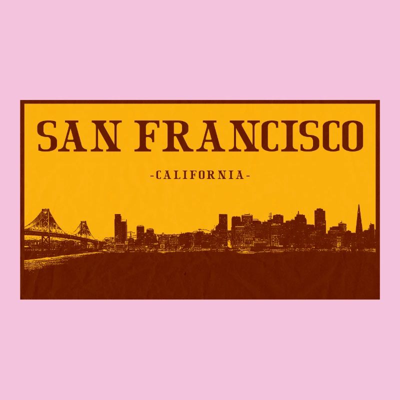 Rétro Skyline de San Francisco