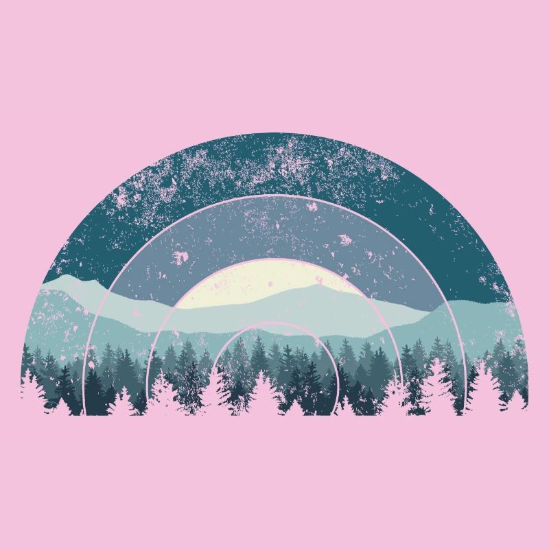 Blue Arc Forest Landscape