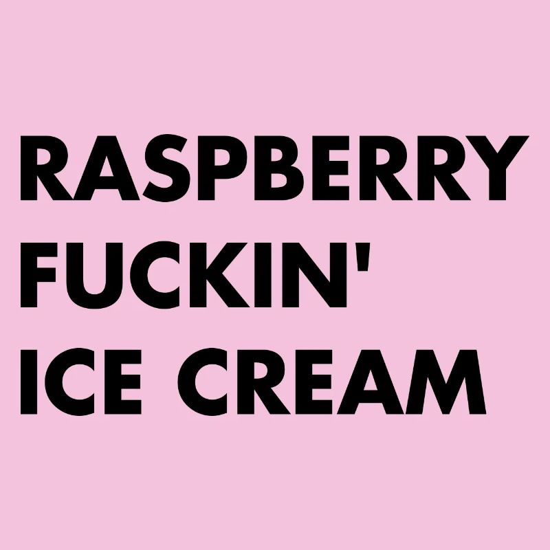Raspberry Cream - Black Lettering