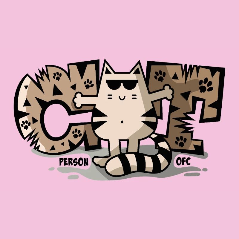 Cat Person Ofcourse - Cool Drôle Mignon Chat