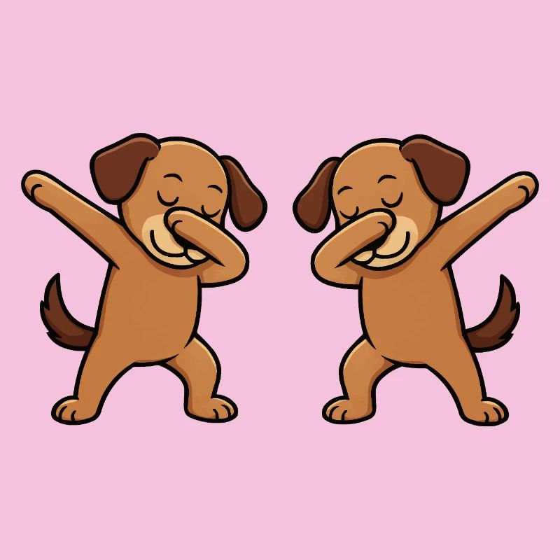 Hund Dabbing Comic