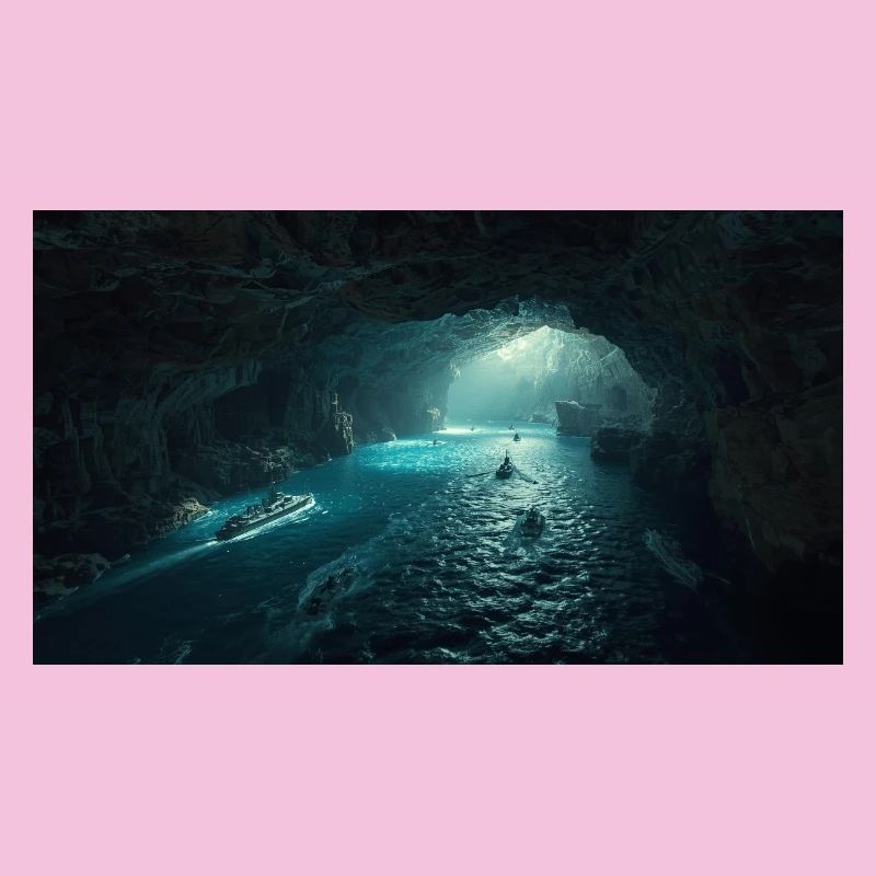 Leuchtende Meereshöhle