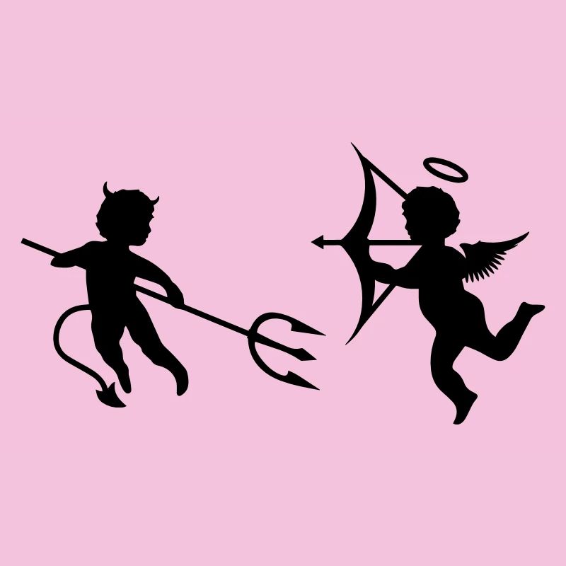 A little devil and a little angel