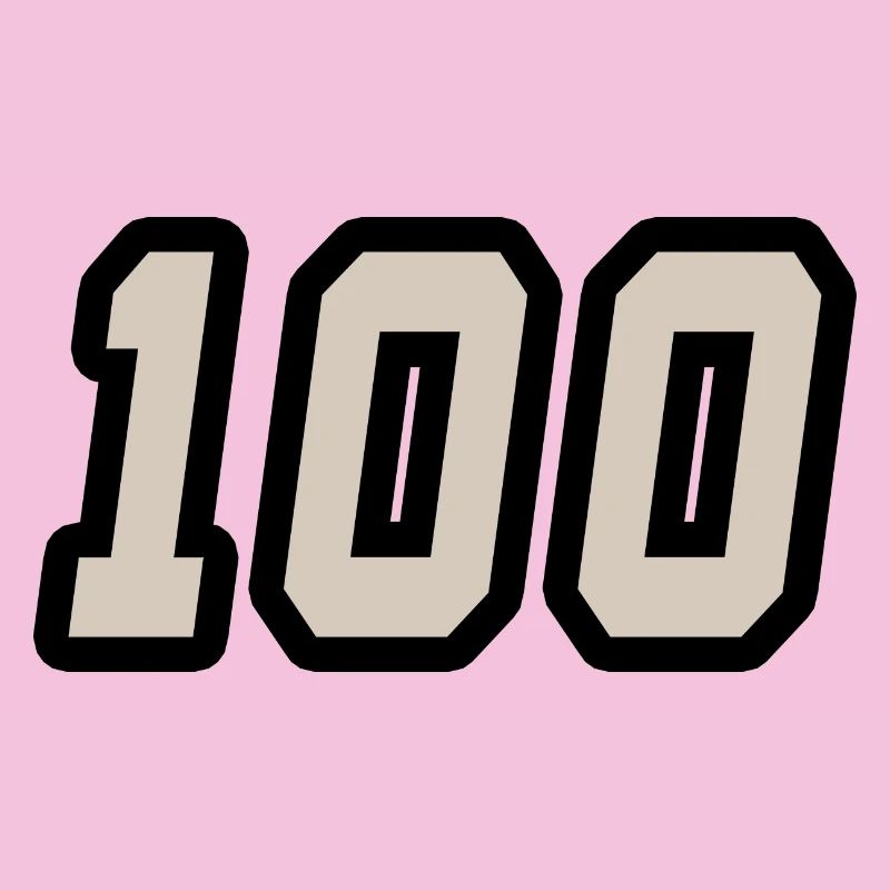 Zahl einhundert 100