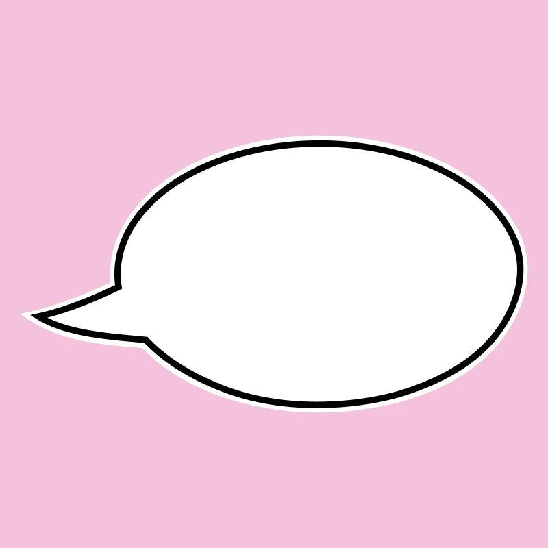 Speech bubble comic right