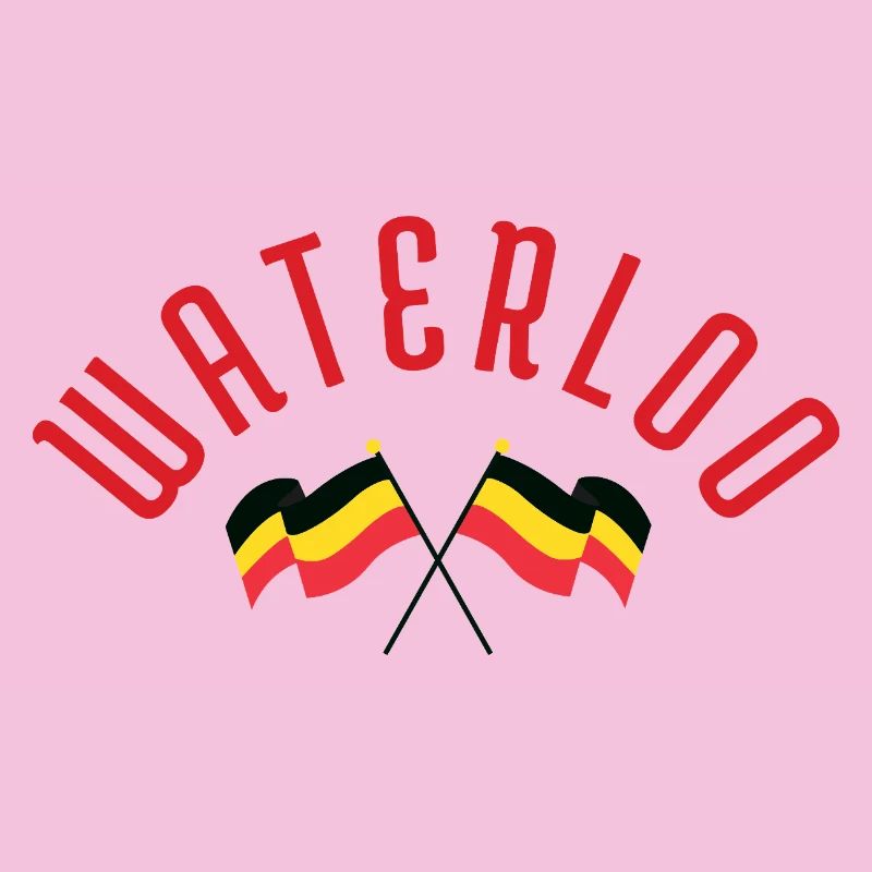 Waterloo Belgiska Flaggor