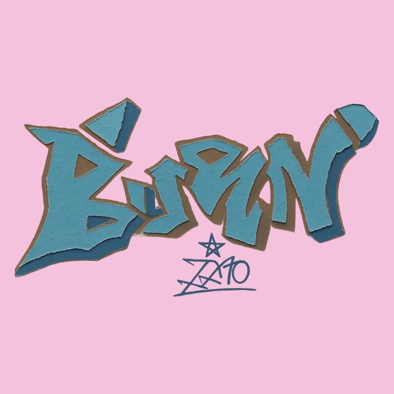 Berliner Graffiti Blau Outline