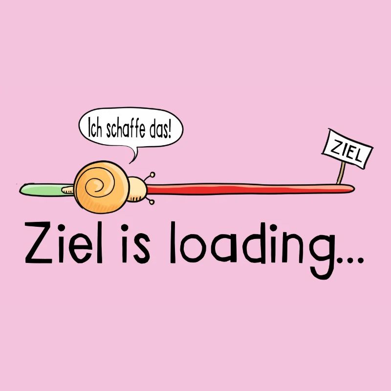 Ziel is loading - Schnecke - Cartoon - Geschenk