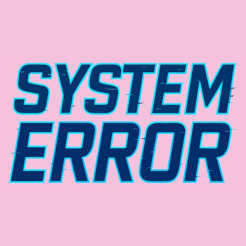 Erreur système Glitch Design