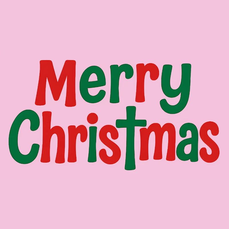 Joyeux Noël Lettrage Coloré