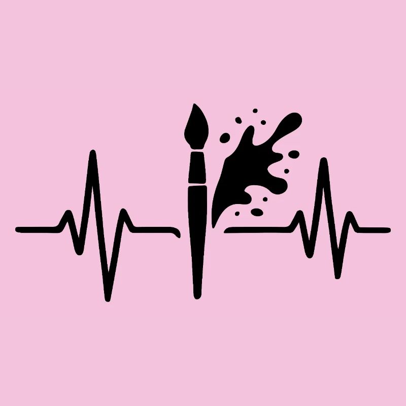 Farbroller Heartbeat Line DIY Farbdesign