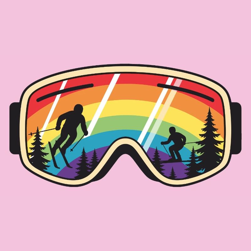Skibrille Regenbogenberg
