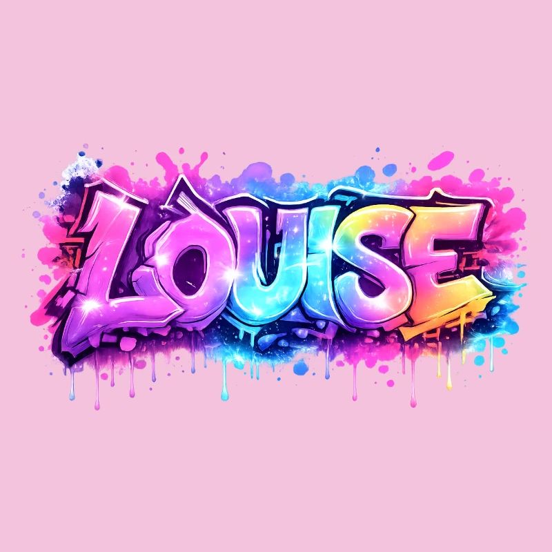 Graffiti LOUISE Name Gift Ideal Printable su
