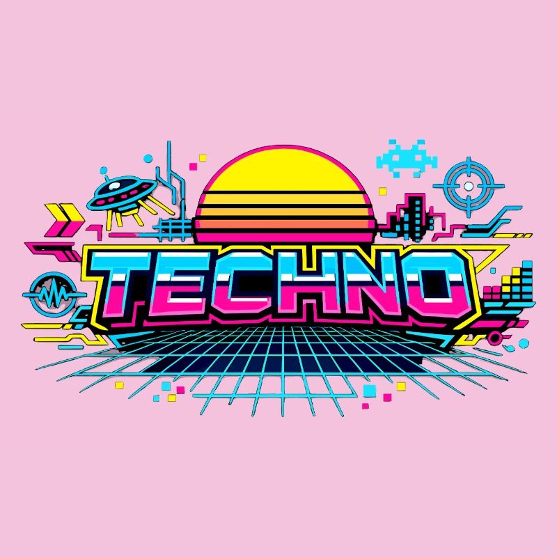 Neon Techno Horizont