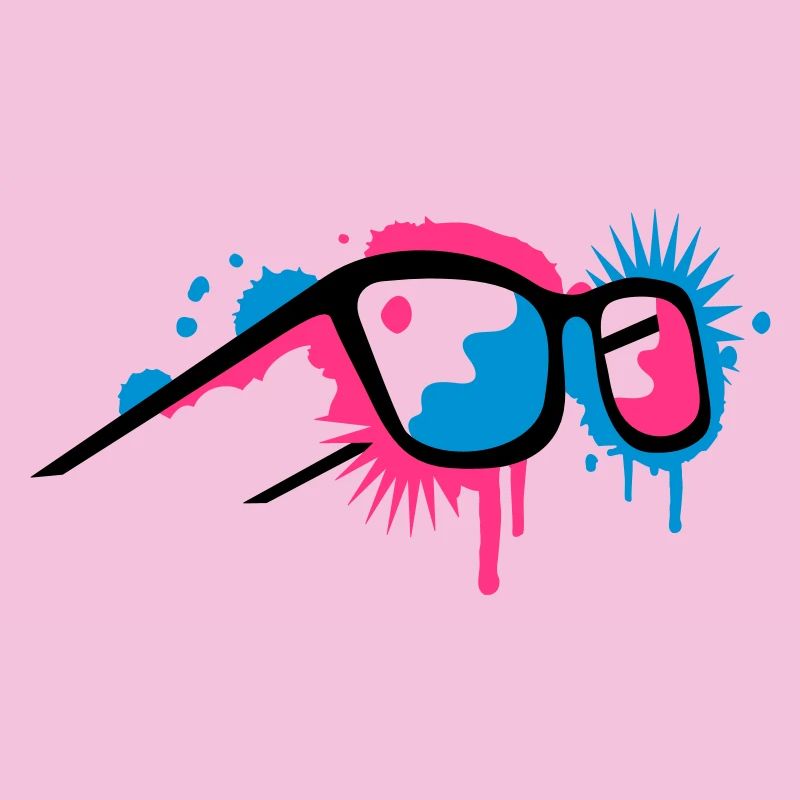 Lunettes 3D dans un style de graffiti