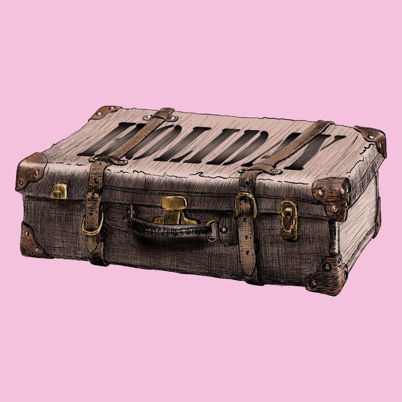 Adventure suitcase with explorer design