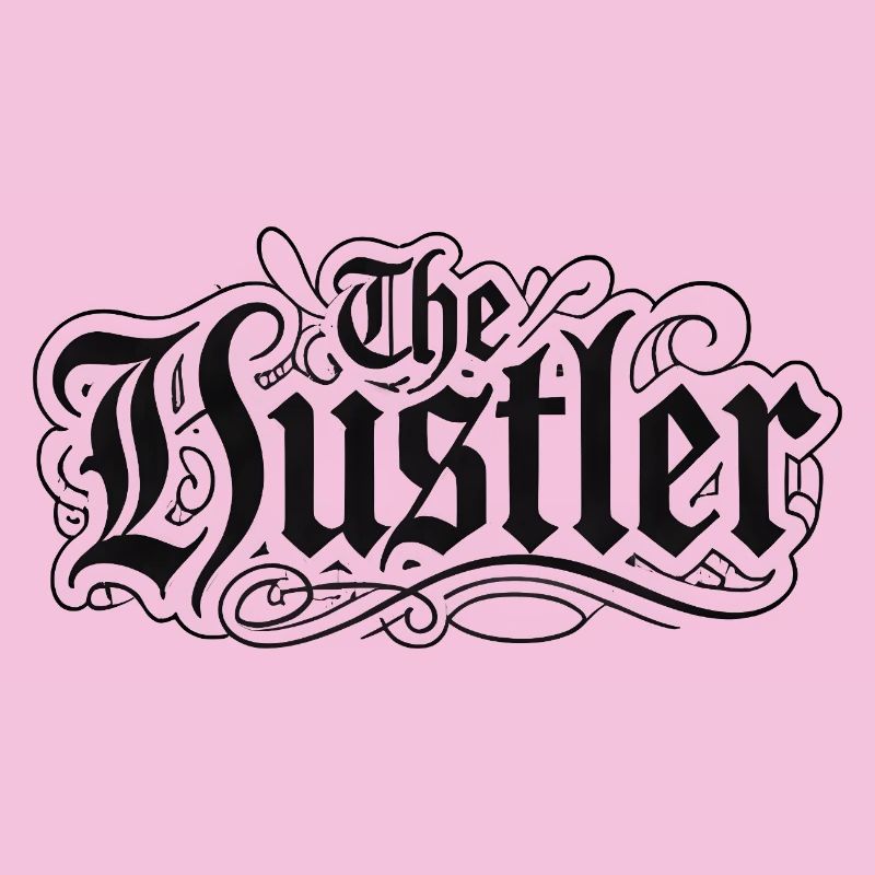Die Hustler-Gothic-Schrift