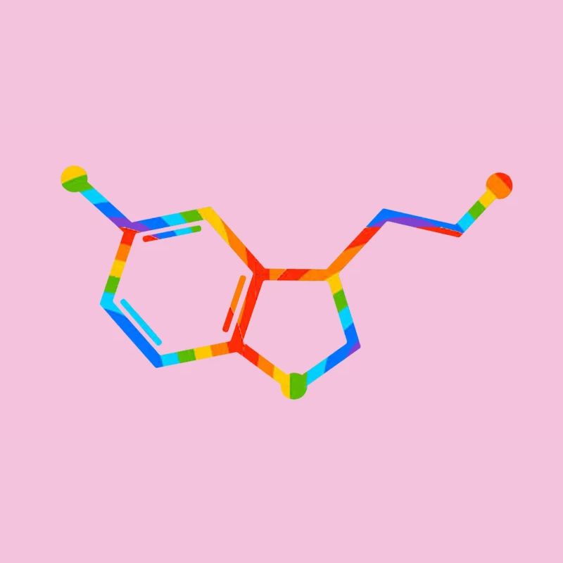 Regenbogenmolekülgeometrie – Seratonin