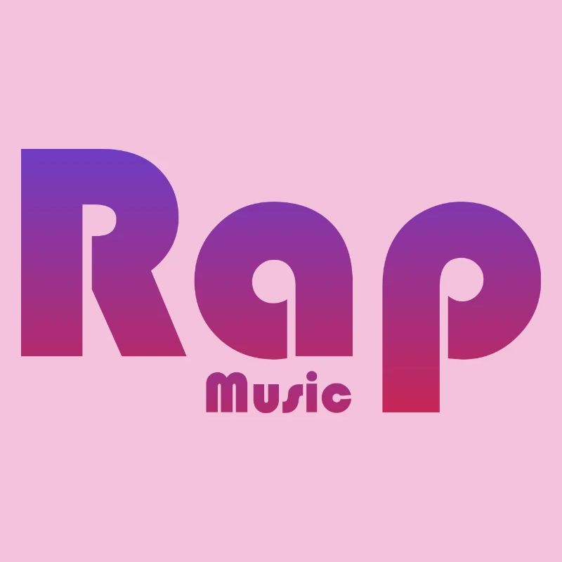 Lebendiges Textdesign Rap Musik