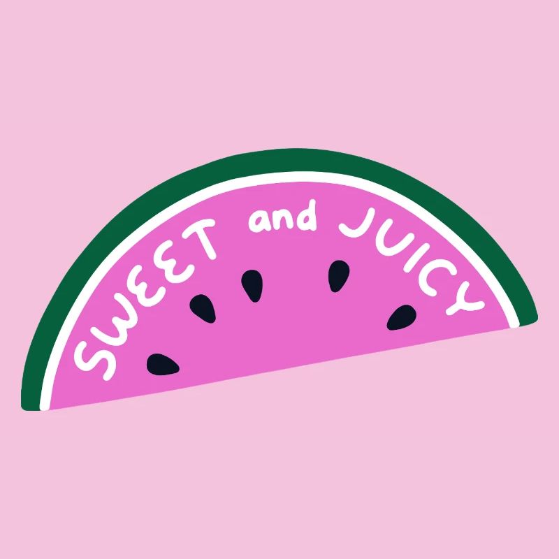 Chemise en pastèque sucrée et juteuse Fruit d’été mignon