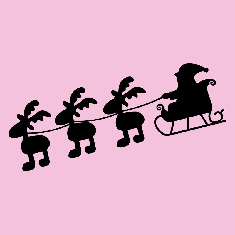 Weihnachtsmann mit Schlitten