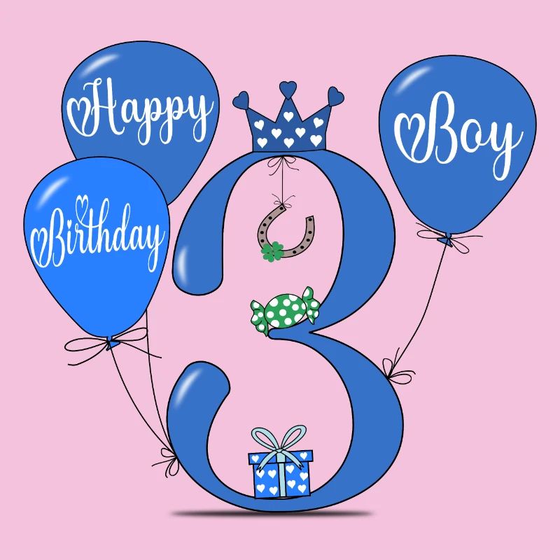 Joyeux anniversaire 3 garçon