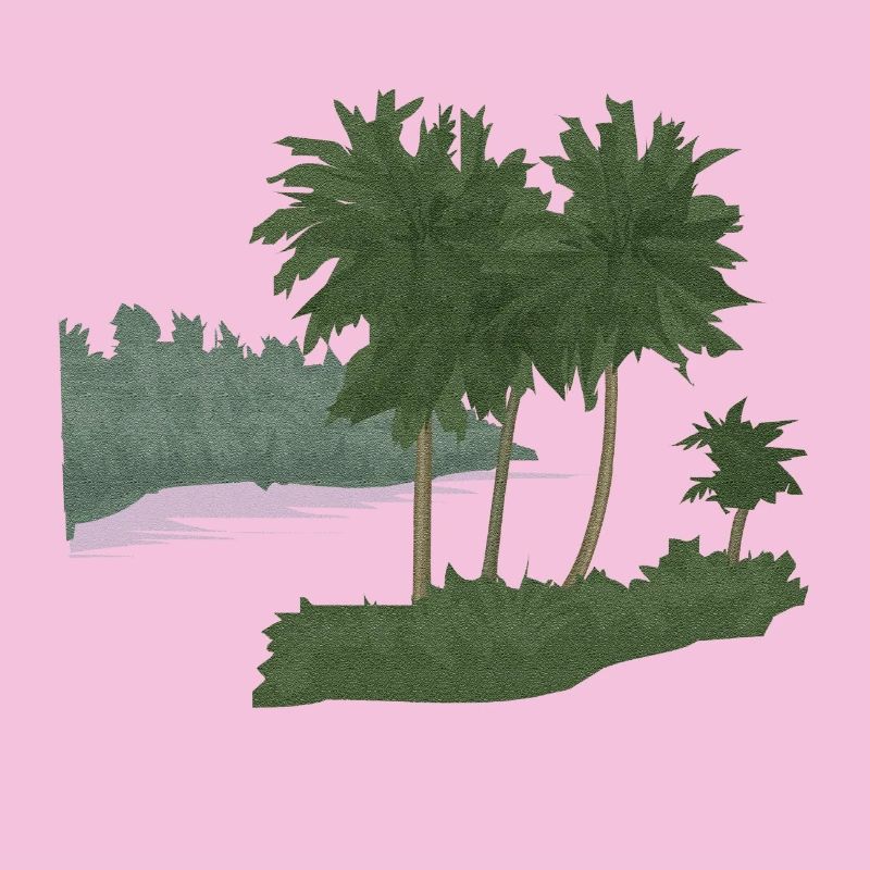 Palm Island with Structure Effect (mod.)