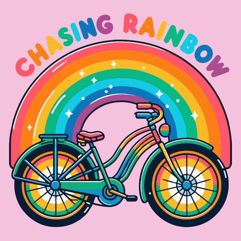 Conception de vélo Chasing Rainbow