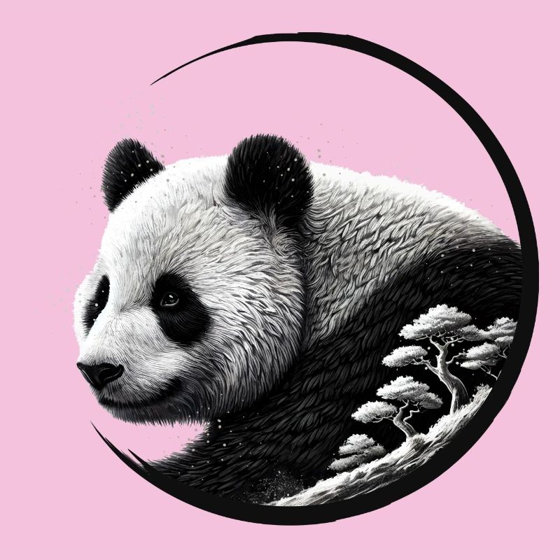 Panda with Forest – Nature-Loving Elegance