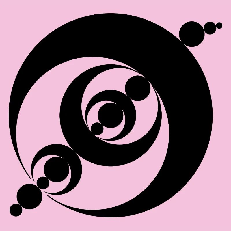 Conception de crop circle en spirale cosmique