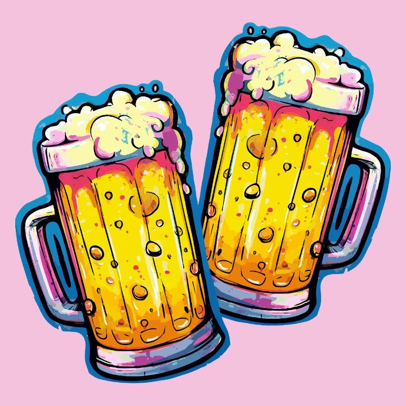 Bier Comic Bierglas