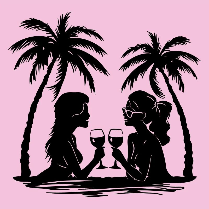 Women's Palm Trees Relax
