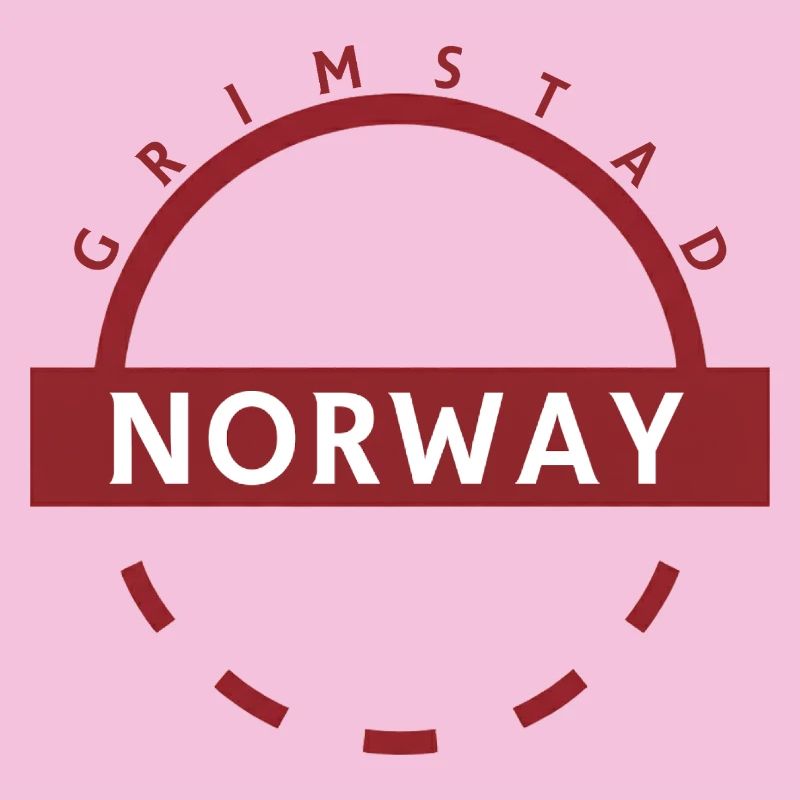 Grimstad Norwegen Rundes Abzeichen