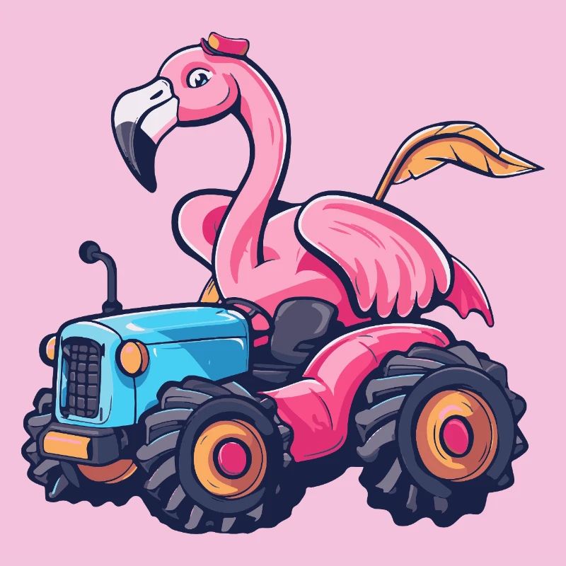 Flamingo Tractor Farmer