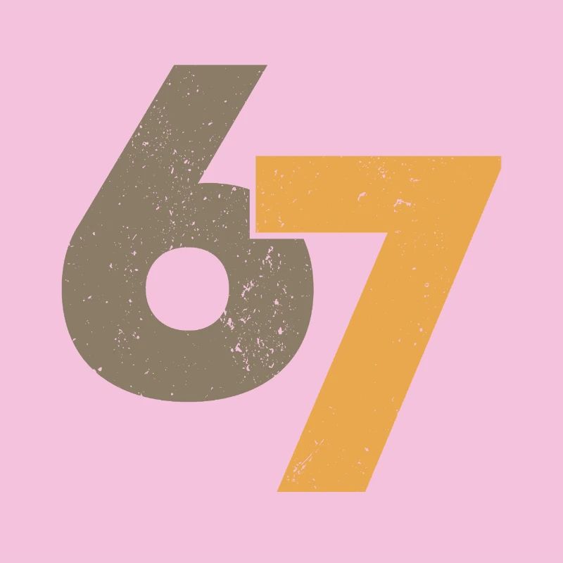 67 im Retro-Stil