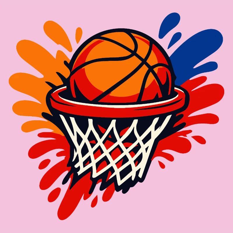 Éclaboussure du panier de basket