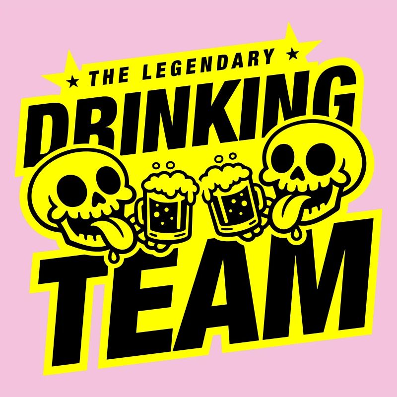 Drinking Team Skelett Bier