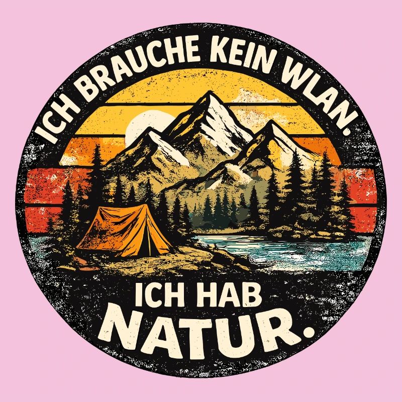 Forest Camping Retro Nature