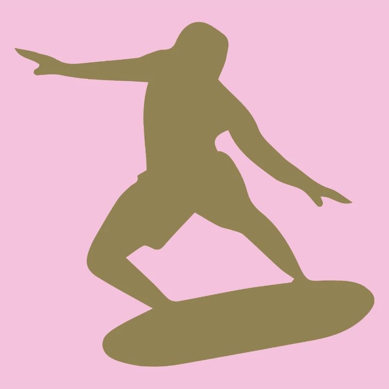 Silhouette de surfeur Surf Minimaliste
