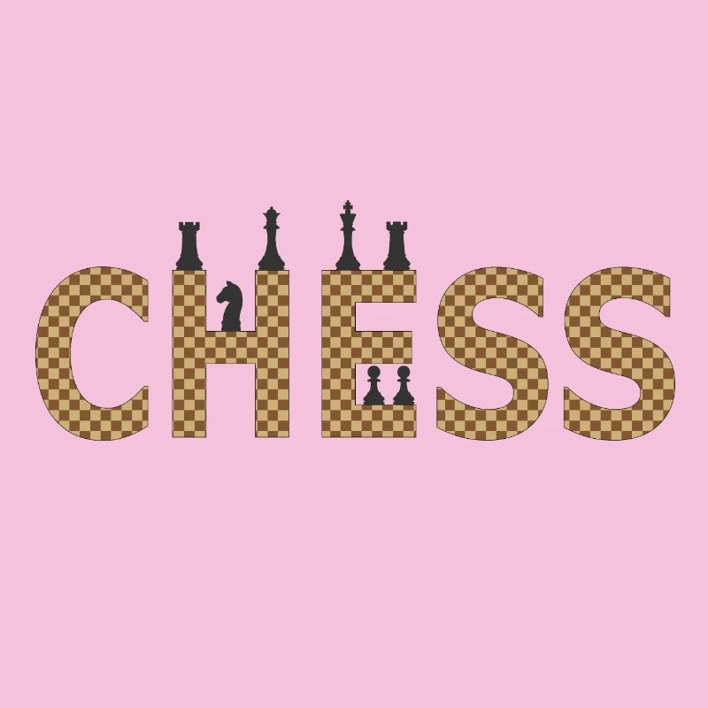 Chess in contrasting silhouette