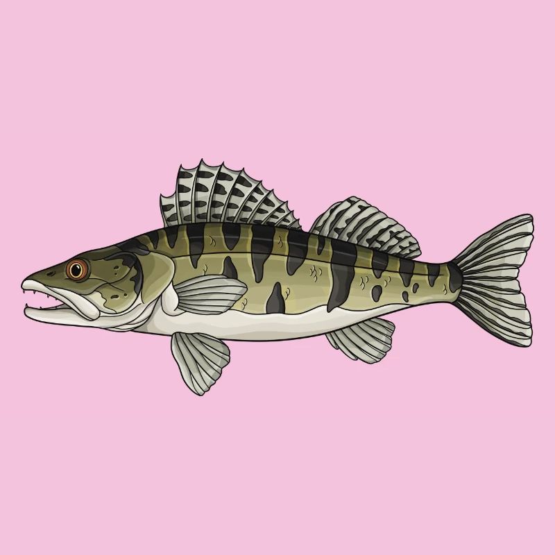 Zander Predator Fish Design for Anglers