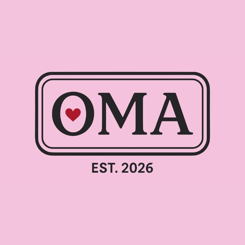 OMA EST. 2026 Stolze Großmutter Ankündigung