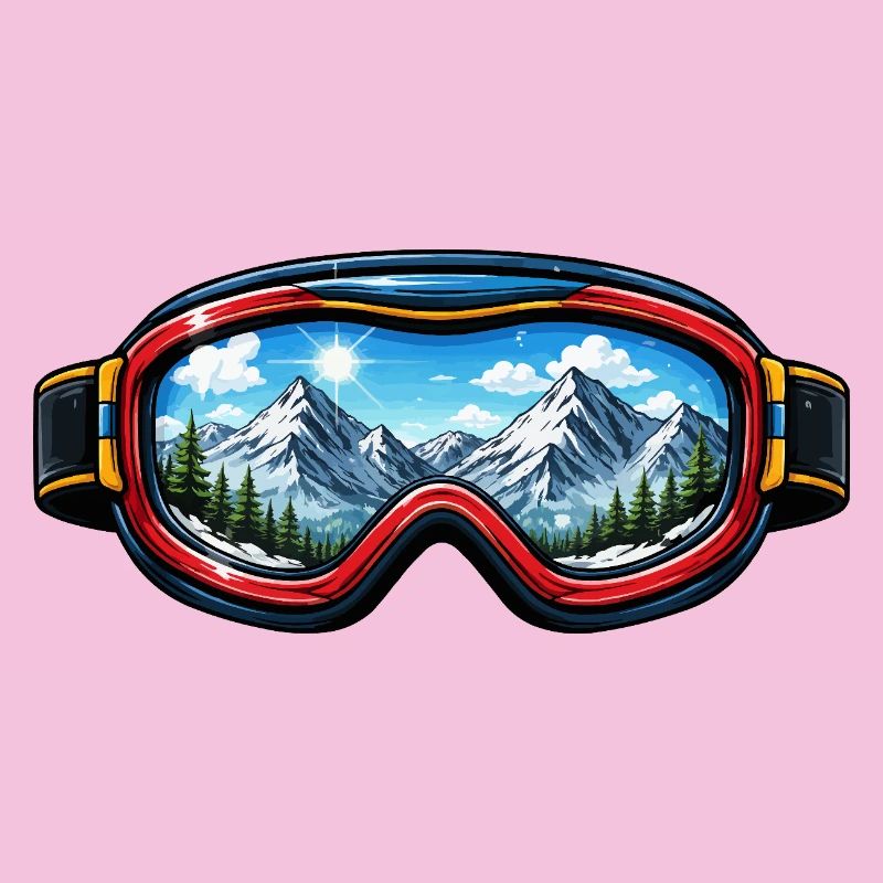 Ski Goggles Landscape