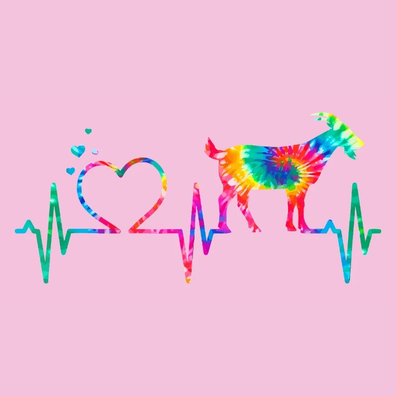Rainbow Heart Goat 