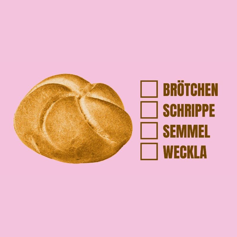 Brötchen oder Semmel? – Lustiges Dialekt-Design